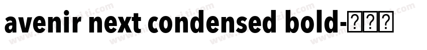 avenir next condensed bold字体转换
